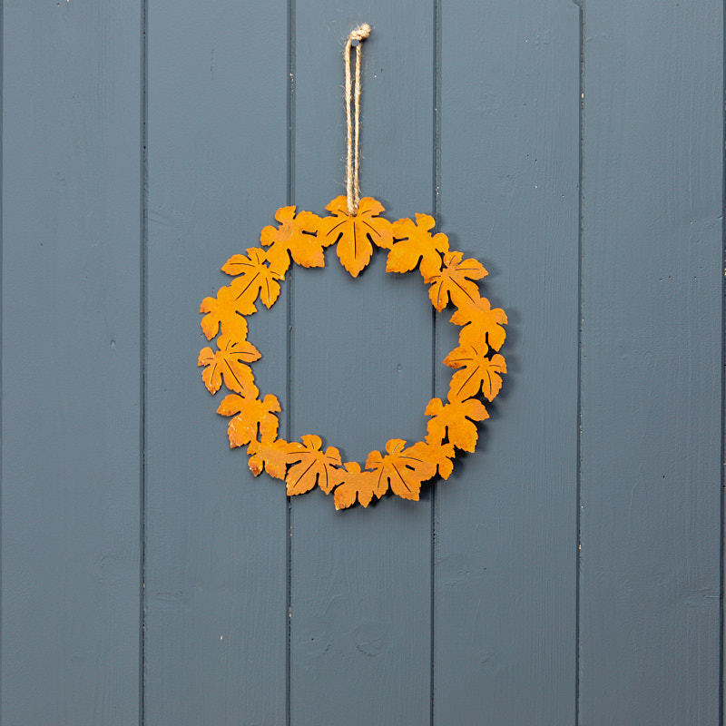 Autumn Metal Wreath detail page